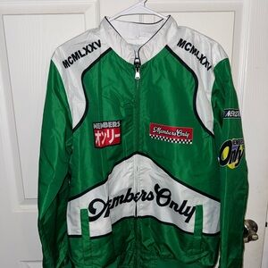 Members Only Green Racing Jacket